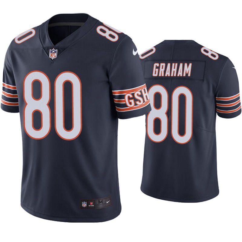Men Chicago Bears 80 Jimmy Graham Nike Navy Limited Player NFL Jersey